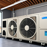 ** An HVAC (Heating, Ventilation, and Air Conditioning) system design plan for a building, emphasizing energy efficiency and sustainability. Include modern technologies like smart controls and renewable energy sources.

**